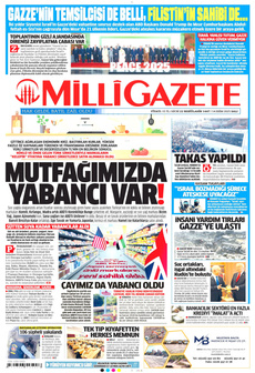 MİLLİ GAZETE 14 Ekim 2025 gazete manşeti