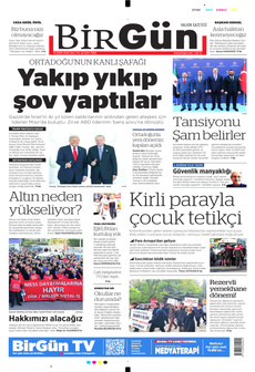 BİRGÜN 14 Ekim 2025 gazete manşeti