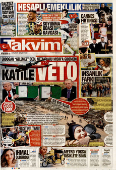 TAKVİM 14 Ekim 2025 gazete manşeti