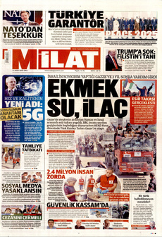 MİLAT 14 Ekim 2025 gazete manşeti