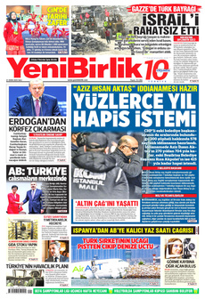 YENİBİRLİK 21 Ekim 2025 gazete manşeti
