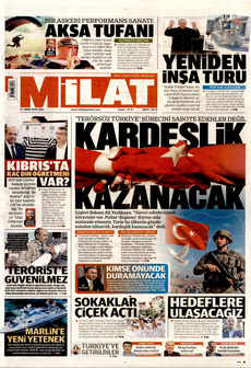 MİLAT 21 Ekim 2025 gazete manşeti
