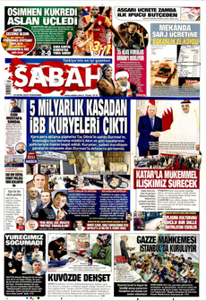 SABAH 23 Ekim 2025 gazete manşeti