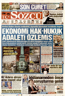 SÖZCÜ 25 Ekim 2025 gazete manşeti