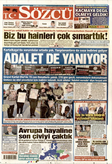 SÖZCÜ 28 Ekim 2025 gazete manşeti