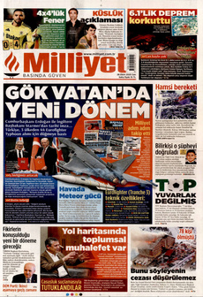 MİLLİYET 28 Ekim 2025 gazete manşeti
