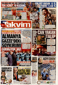TAKVİM 31 Ekim 2025 gazete manşeti