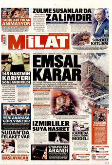MİLAT 1 Kasım 2025 gazete manşeti
