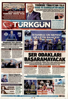 TÜRKGÜN 2 Kasım 2025 gazete manşeti