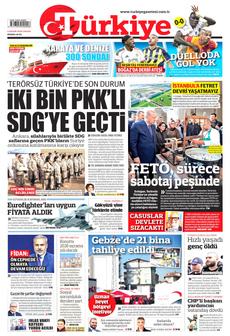 TÜRKİYE GAZETESİ 2 Kasım 2025 gazete manşeti