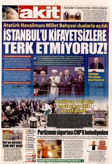 YENİ AKİT 2 Kasım 2025 gazete manşeti