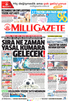 MİLLİ GAZETE 2 Kasım 2025 gazete manşeti