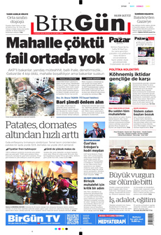 BİRGÜN 2 Kasım 2025 gazete manşeti