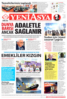 YENİ ASYA 2 Kasım 2025 gazete manşeti