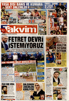 TAKVİM 2 Kasım 2025 gazete manşeti