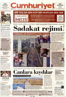 CUMHURİYET 3 Kasım 2025 gazete manşeti