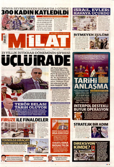 MİLAT 3 Kasım 2025 gazete manşeti