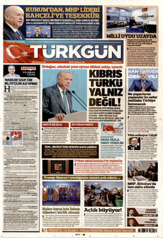 TÜRKGÜN 4 Kasım 2025 gazete manşeti