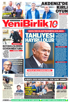YENİBİRLİK 5 Kasım 2025 gazete manşeti