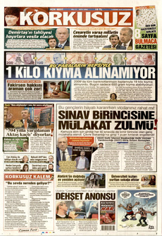 KORKUSUZ 5 Kasım 2025 gazete manşeti