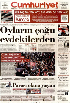 CUMHURİYET 6 Kasım 2025 gazete manşeti
