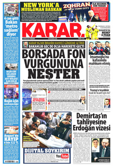 KARAR 6 Kasım 2025 gazete manşeti