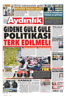 AYDINLIK GAZETESİ 6 Kasım 2025 gazete manşeti