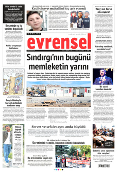 EVRENSEL 6 Kasım 2025 gazete manşeti