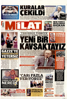 MİLAT 6 Kasım 2025 gazete manşeti