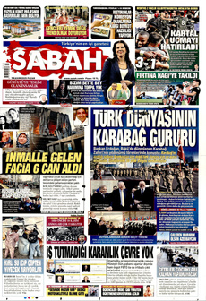 SABAH 9 Kasım 2025 gazete manşeti