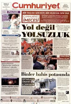 CUMHURİYET 9 Kasım 2025 gazete manşeti