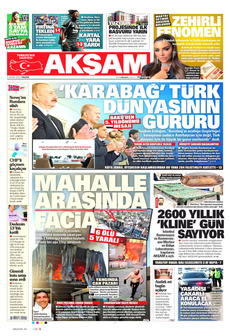 AKŞAM 9 Kasım 2025 gazete manşeti