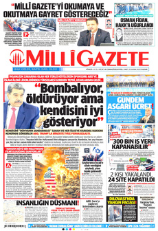 MİLLİ GAZETE 9 Kasım 2025 gazete manşeti