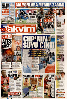 TAKVİM 9 Kasım 2025 gazete manşeti