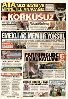 KORKUSUZ 9 Kasım 2025 gazete manşeti