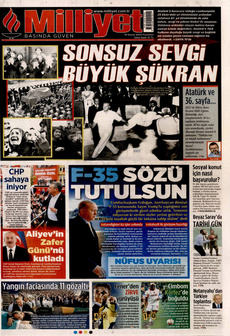 MİLLİYET 10 Kasım 2025 gazete manşeti