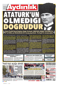 AYDINLIK GAZETESİ 10 Kasım 2025 gazete manşeti