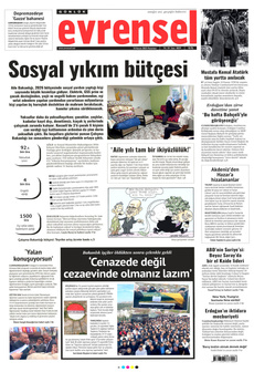 EVRENSEL 10 Kasım 2025 gazete manşeti