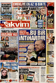 TAKVİM 10 Kasım 2025 gazete manşeti