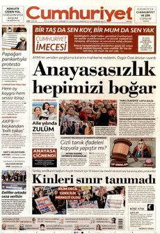 CUMHURİYET 7 Kasım 2025 gazete manşeti