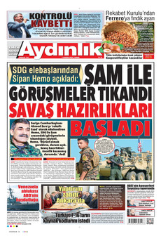 AYDINLIK GAZETESİ 7 Kasım 2025 gazete manşeti