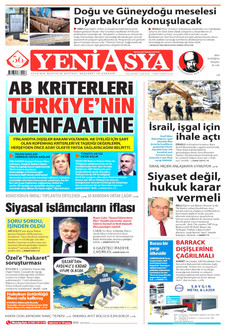 YENİ ASYA 7 Kasım 2025 gazete manşeti