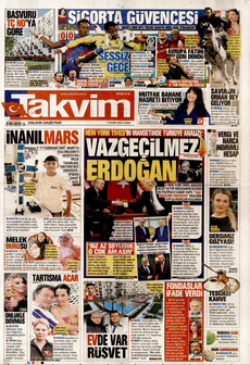 TAKVİM 7 Kasım 2025 gazete manşeti
