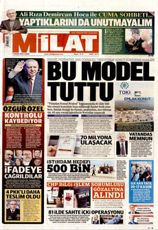 MİLAT 7 Kasım 2025 gazete manşeti