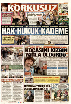 KORKUSUZ 7 Kasım 2025 gazete manşeti