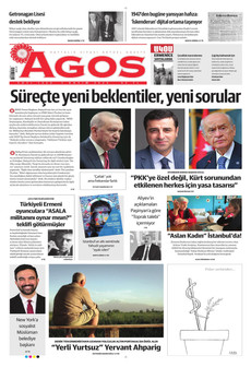 AGOS 7 Kasım 2025 gazete manşeti