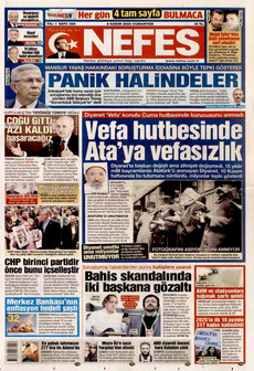 NEFES 8 Kasım 2025 gazete manşeti