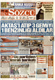 SÖZCÜ 8 Kasım 2025 gazete manşeti