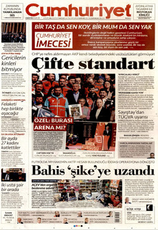 CUMHURİYET 8 Kasım 2025 gazete manşeti