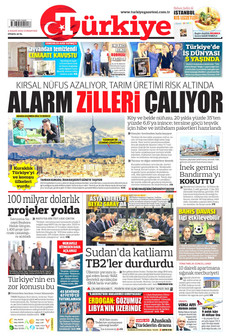 TÜRKİYE GAZETESİ 8 Kasım 2025 gazete manşeti